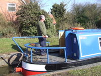 Our canal boats are cruise astern.