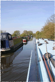 Cruising with one of our canal boats.