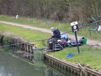 Fishing on the canal