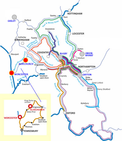 The Avon Ring canal boat holiday recommended cruising route