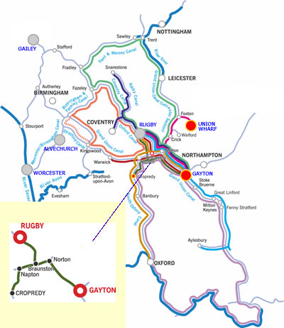 Cropredy and return canal boat holiday route