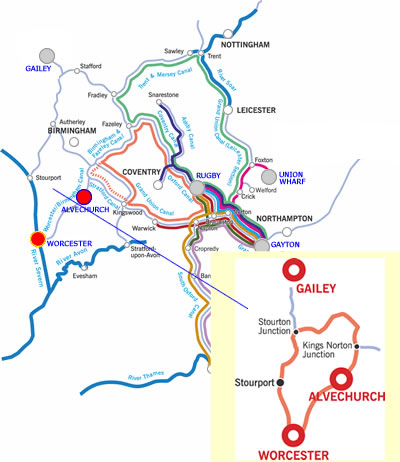 The Stourport Ring Canal Boat Holiday Route