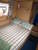 The double bed at the front of the boat