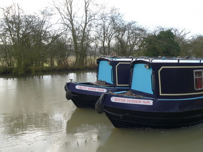 A wide stretch of a canal.